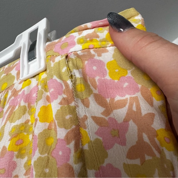 Anthropologie x Faithfull The Brand Aya Pleated Midi Skirt Cuesta 10 - Picture 12 of 16